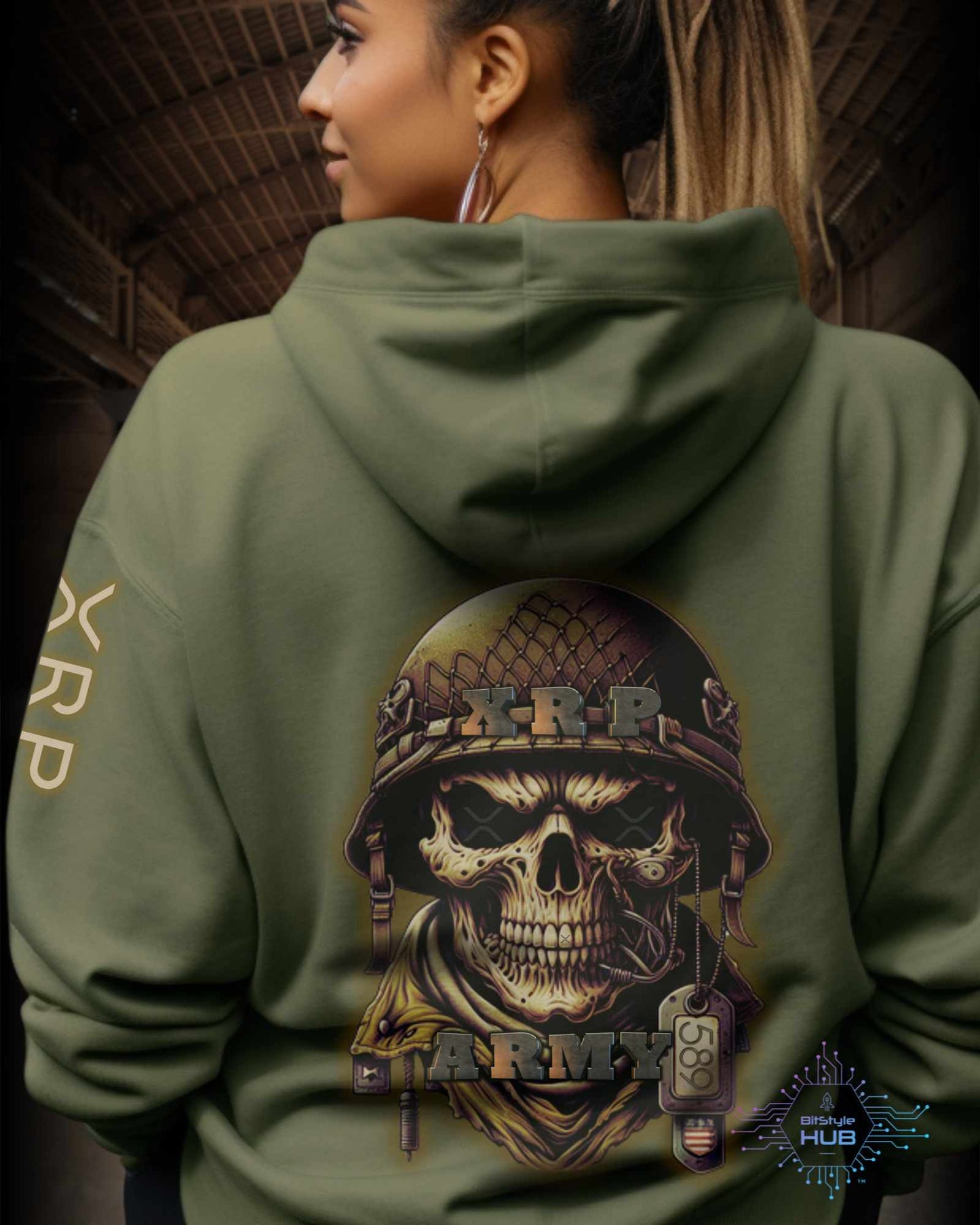 'XRP ARMY' Hooded Sweatshirt - Unisex Crypto Apparel