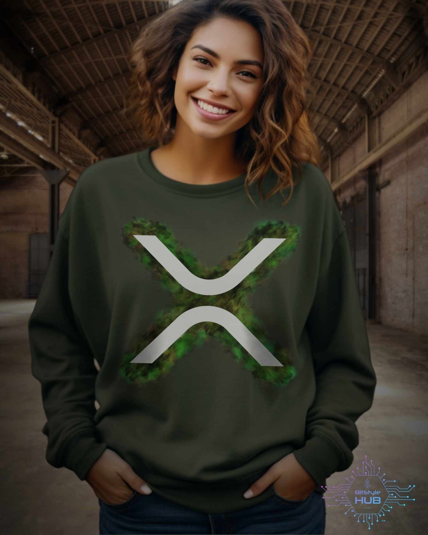 'XRP ARMY X' Sweatshirt - Unisex Crypto Apparel