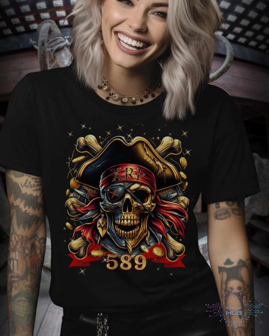 XRP 'Jolly Roger' T-Shirt Unisex Crypto Apparel